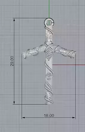 Berry Cross 3D print model