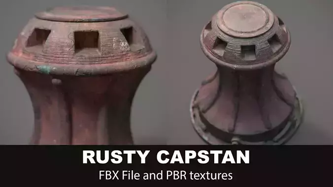 Rusty Capstan 3D model