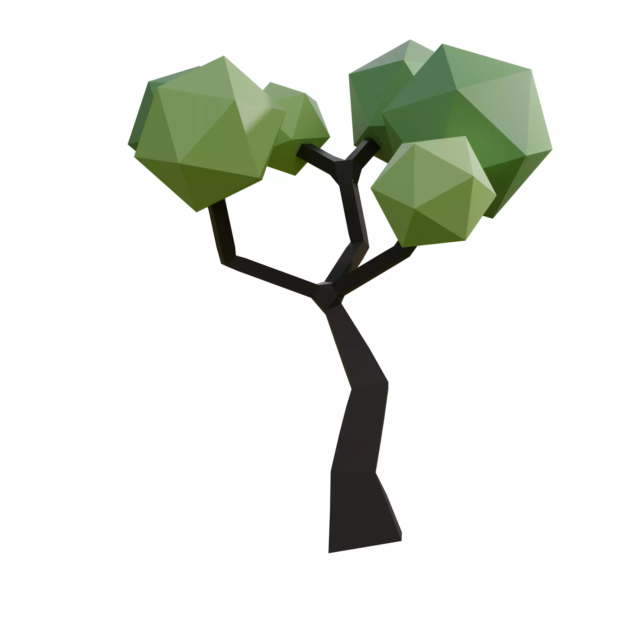 Low Poly Tree Low-poly 3D model_0