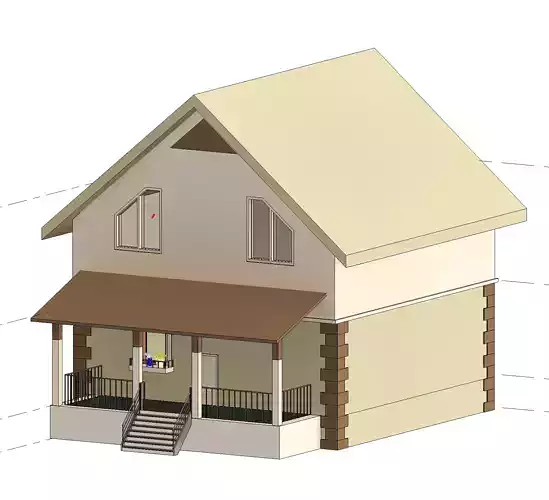 LowPoly 3D Model Home 