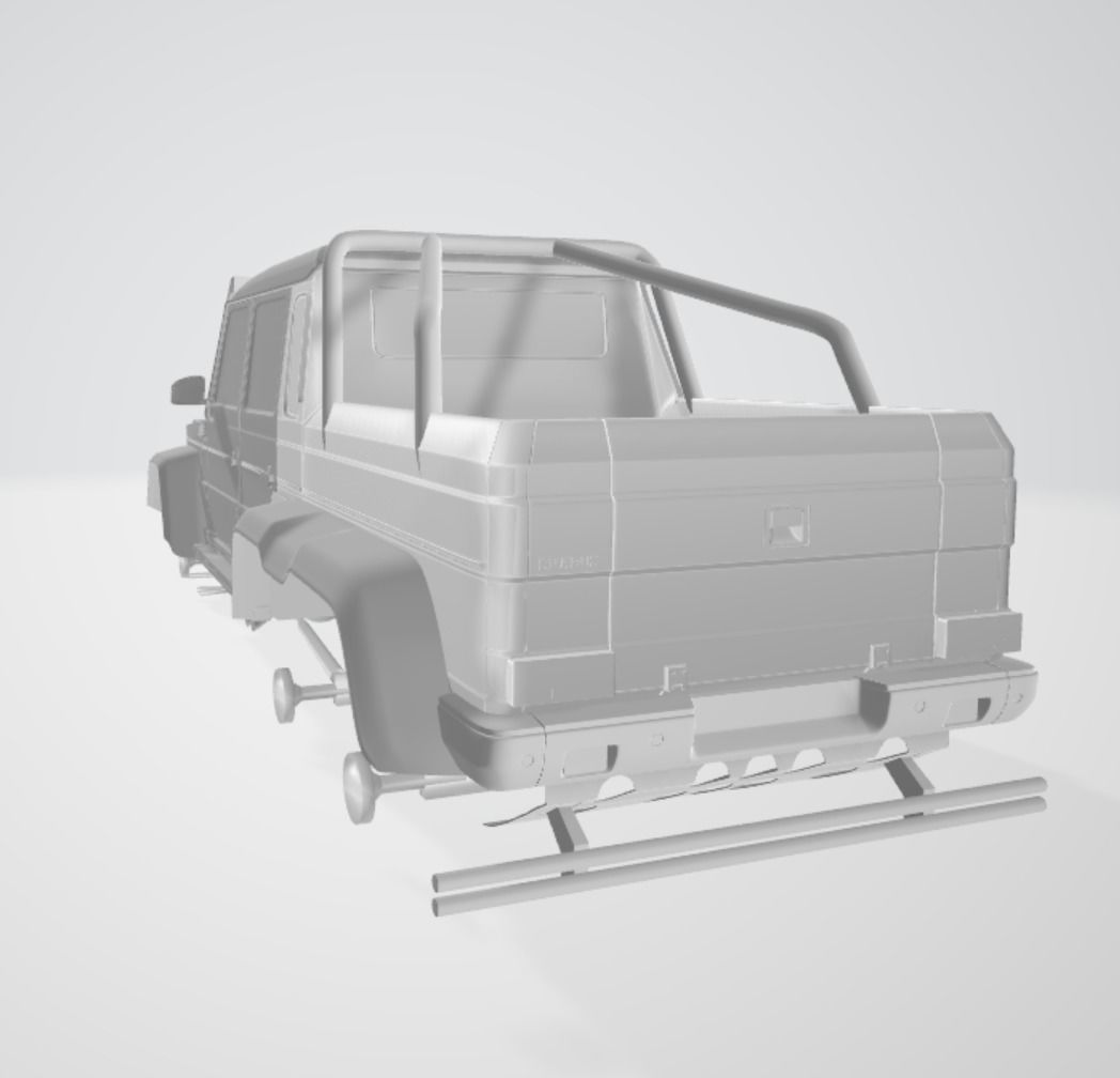 Mercedes Brabus G700 6x6 Low-poly 3D model_14