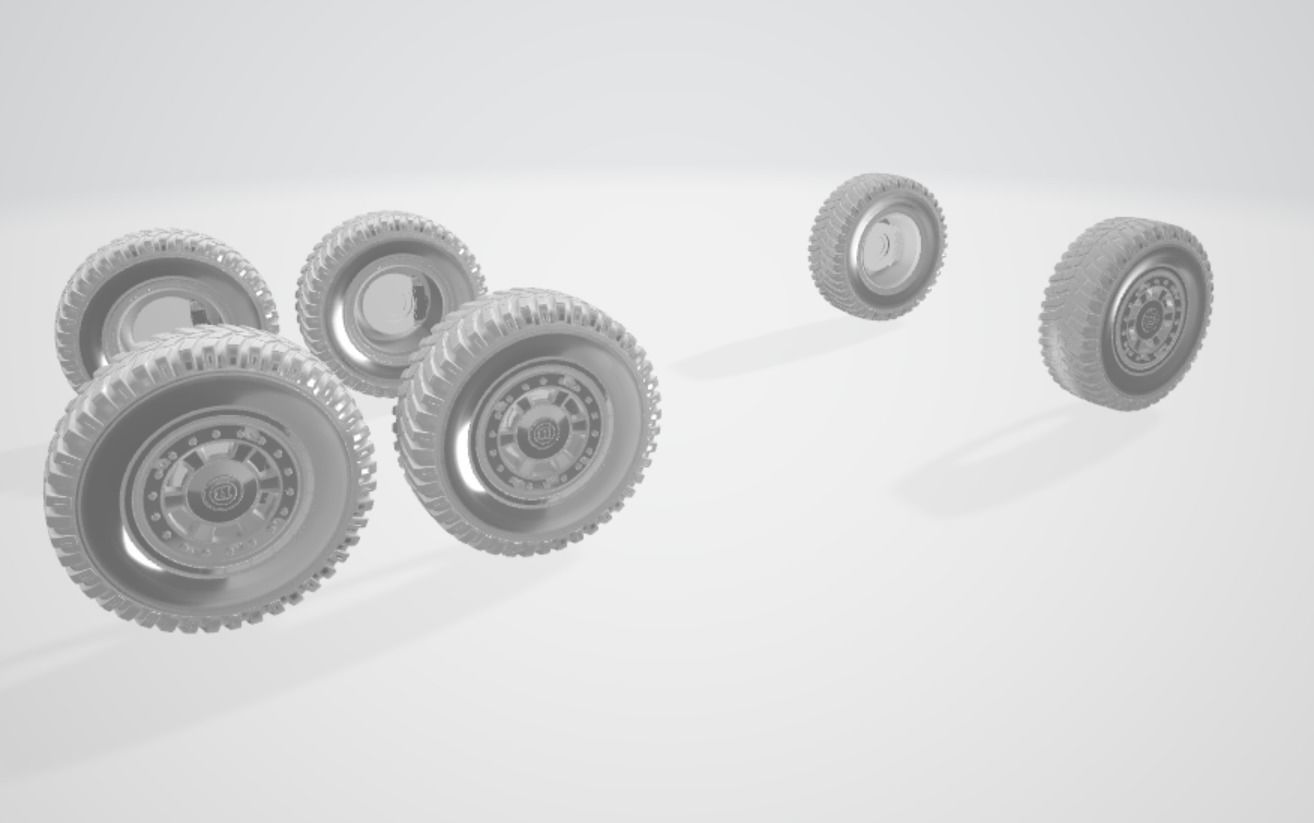 Mercedes Brabus G700 6x6 Low-poly 3D model_16