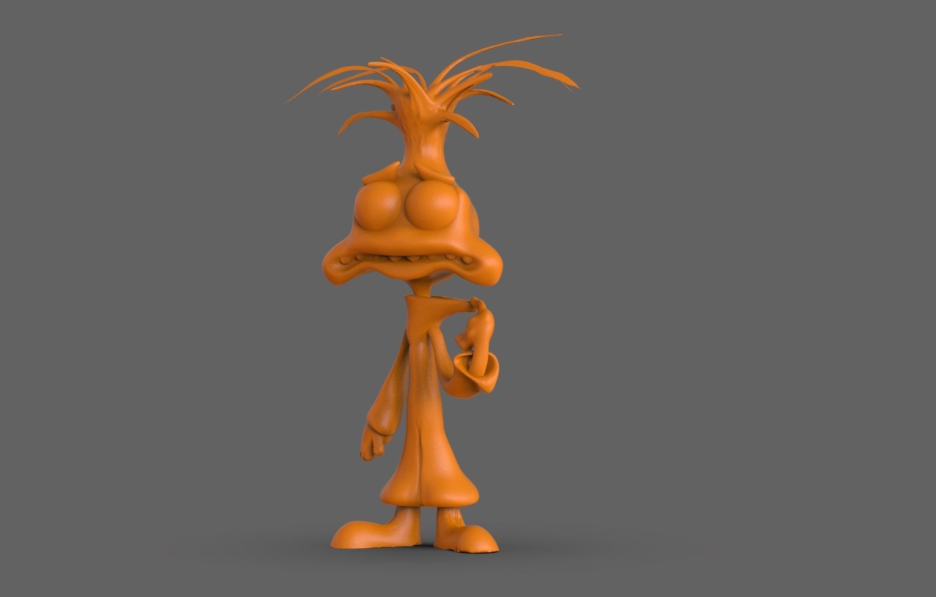 Anxiety Figurine 3D print model_3