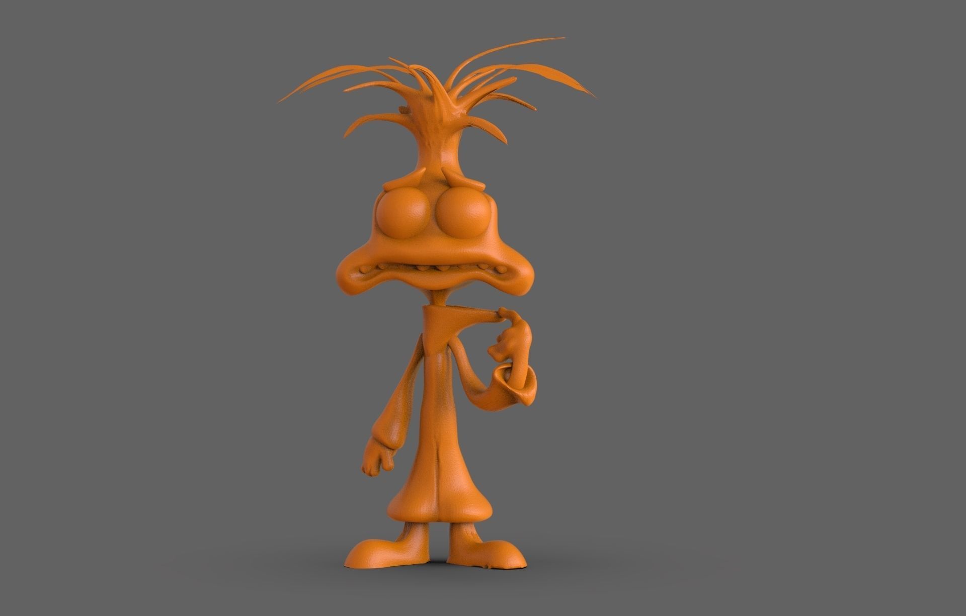 Anxiety Figurine 3D print model_1