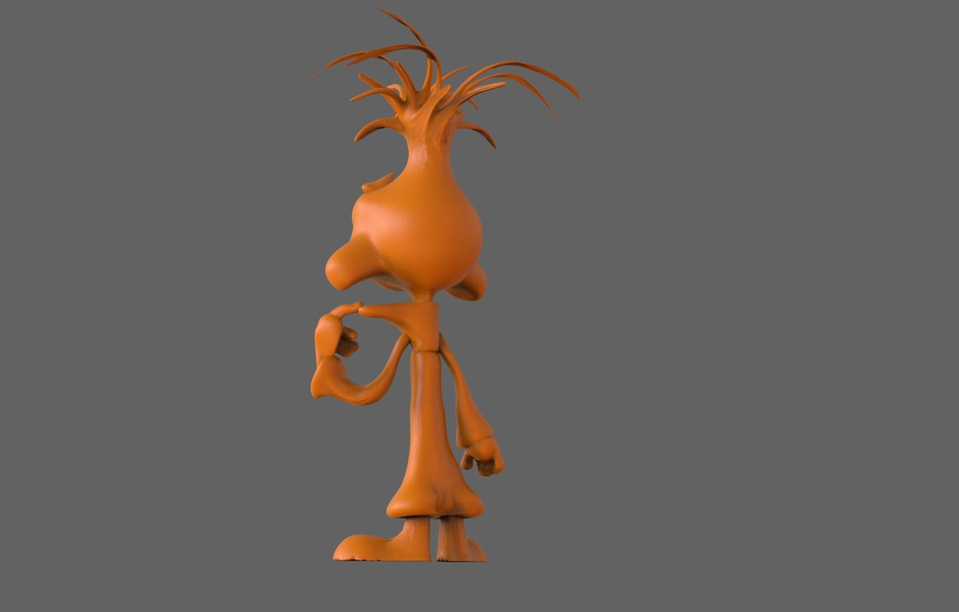 Anxiety Figurine 3D print model_4