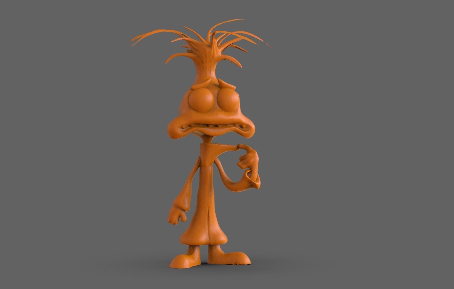 Anxiety Figurine 3D print model_2