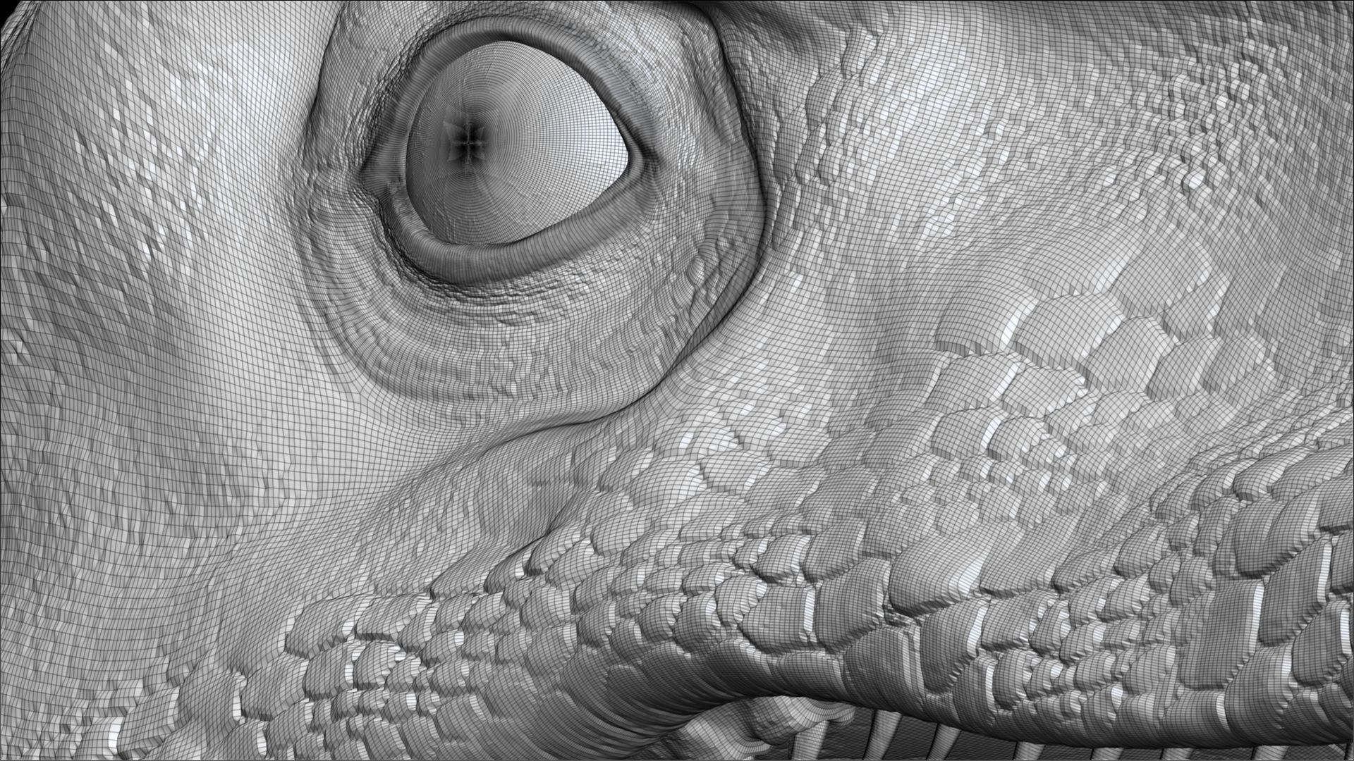 Dinosaur RAPTOR Dinosaur Hybrid Velociraptor Sculpt Project 3D model_16