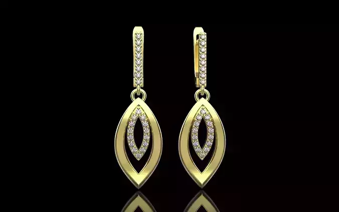 Leaf earring model 846