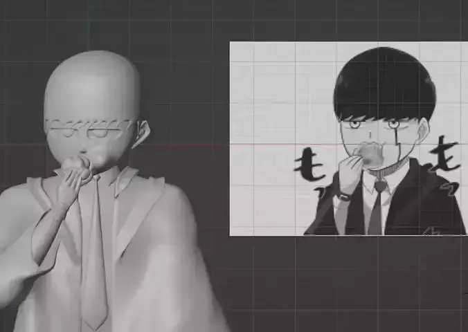 mashle figure  3D print model
