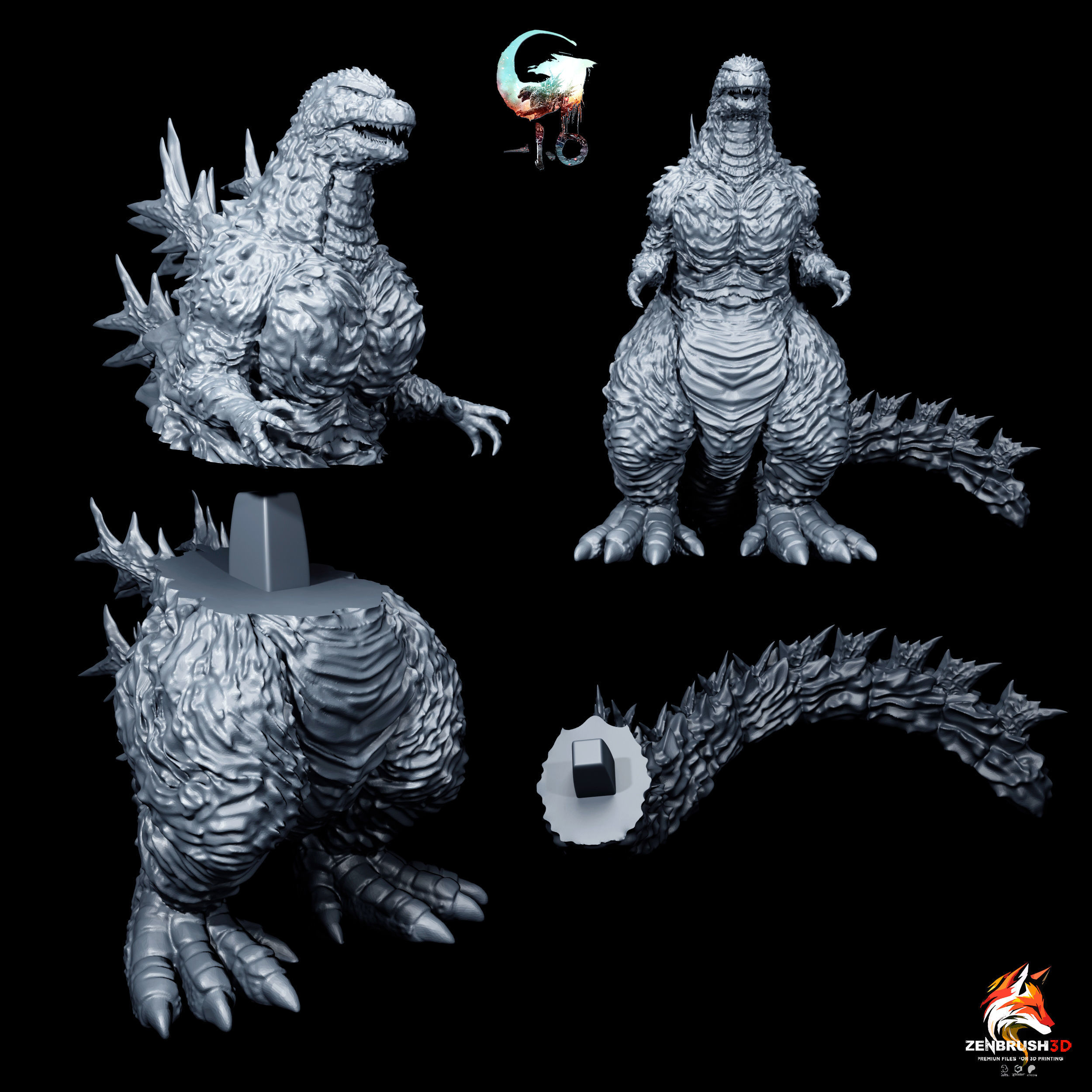 GODZILLA - MINUS ONE 3D PRINTING 3D print model_8