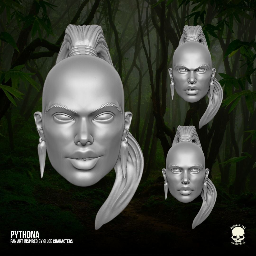 Pythona GI Joe Fan Art kit 3D printable File For Action Figures 3D print model_19