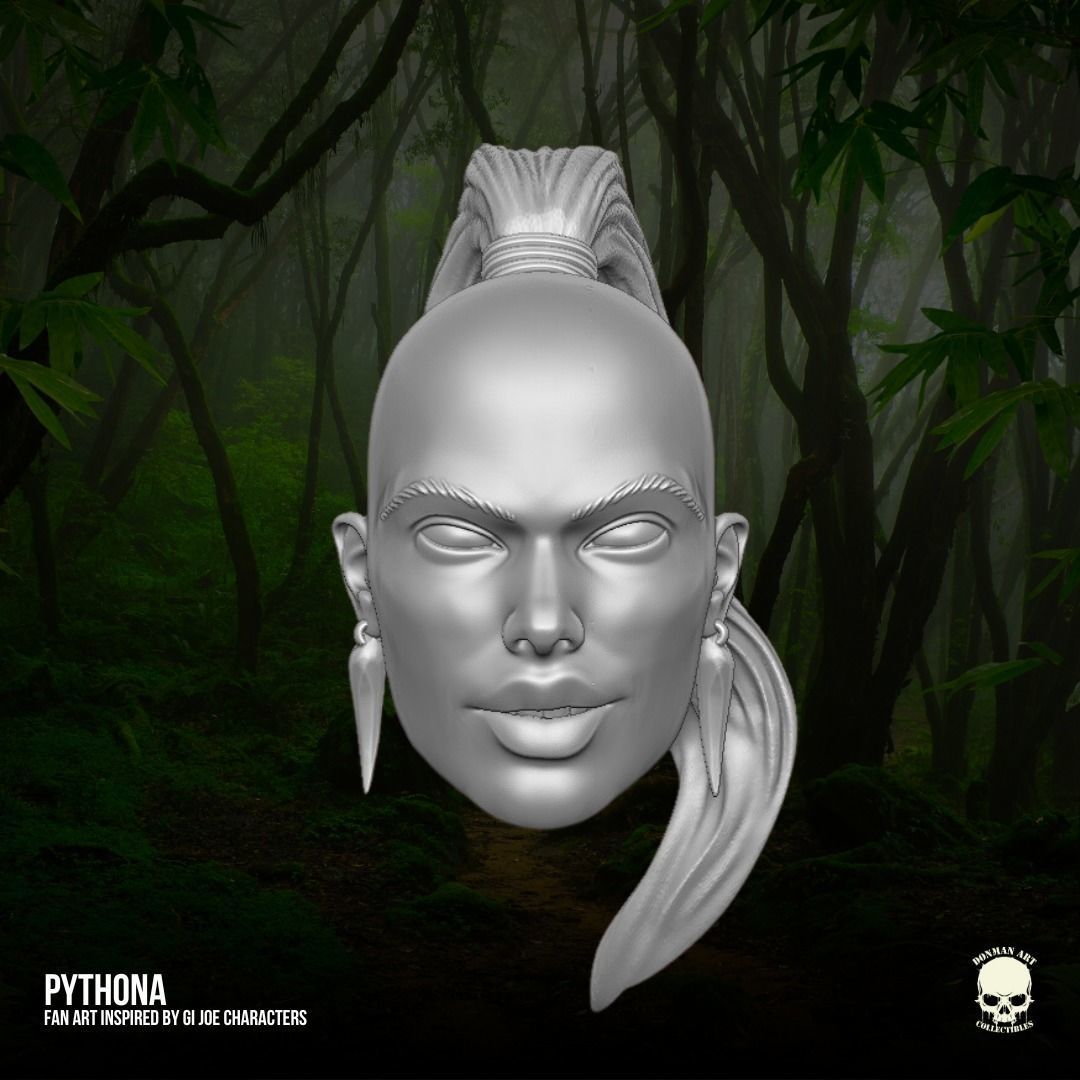 Pythona GI Joe Fan Art kit 3D printable File For Action Figures 3D print model_13