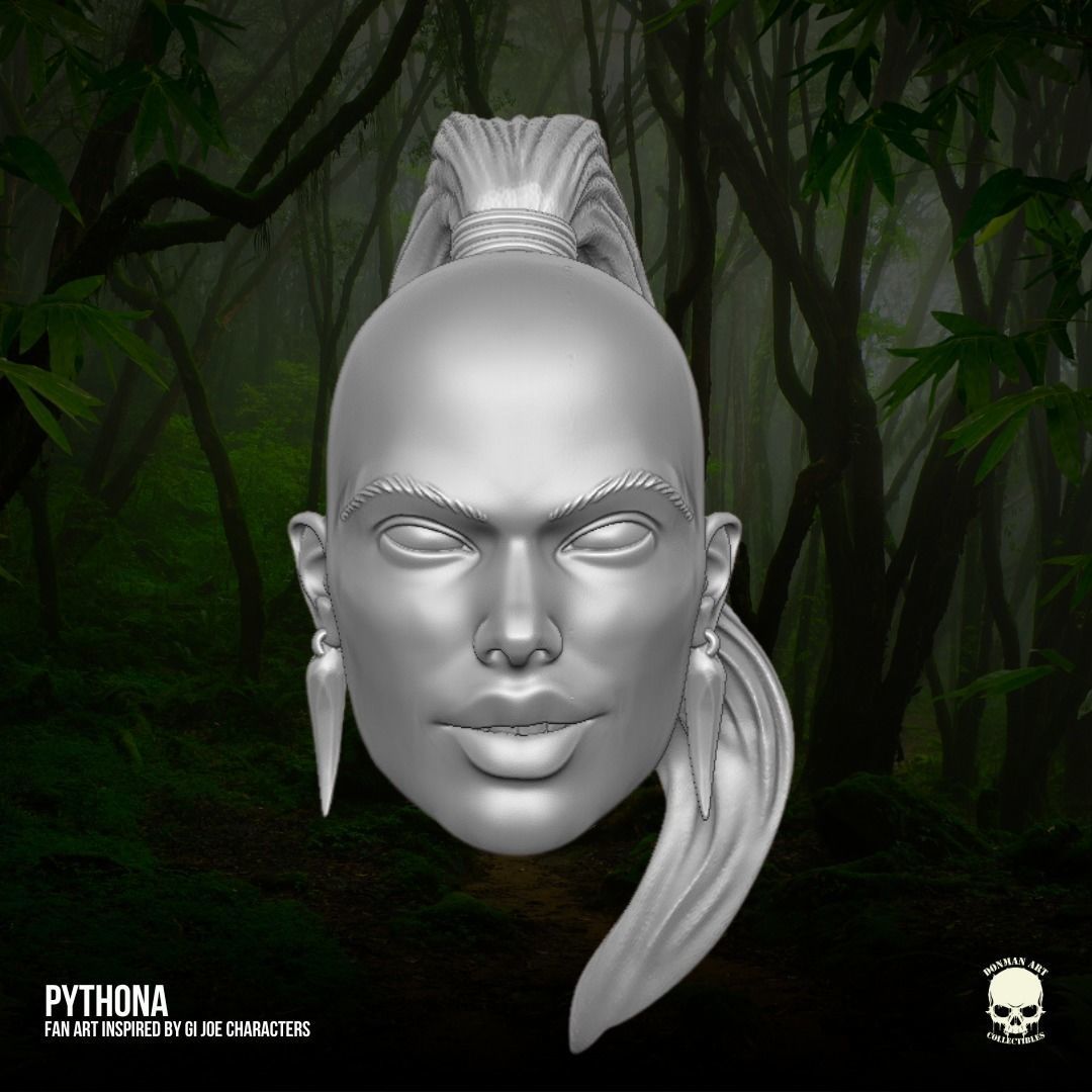 Pythona GI Joe Fan Art kit 3D printable File For Action Figures 3D print model_10