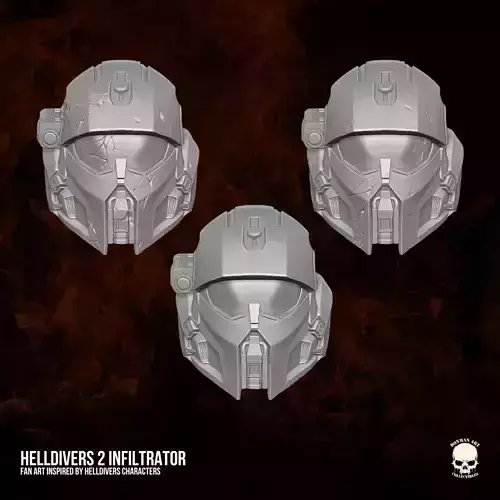 Helldivers Infiltrator Fan Art 3D printable For Action Figures 3D print model