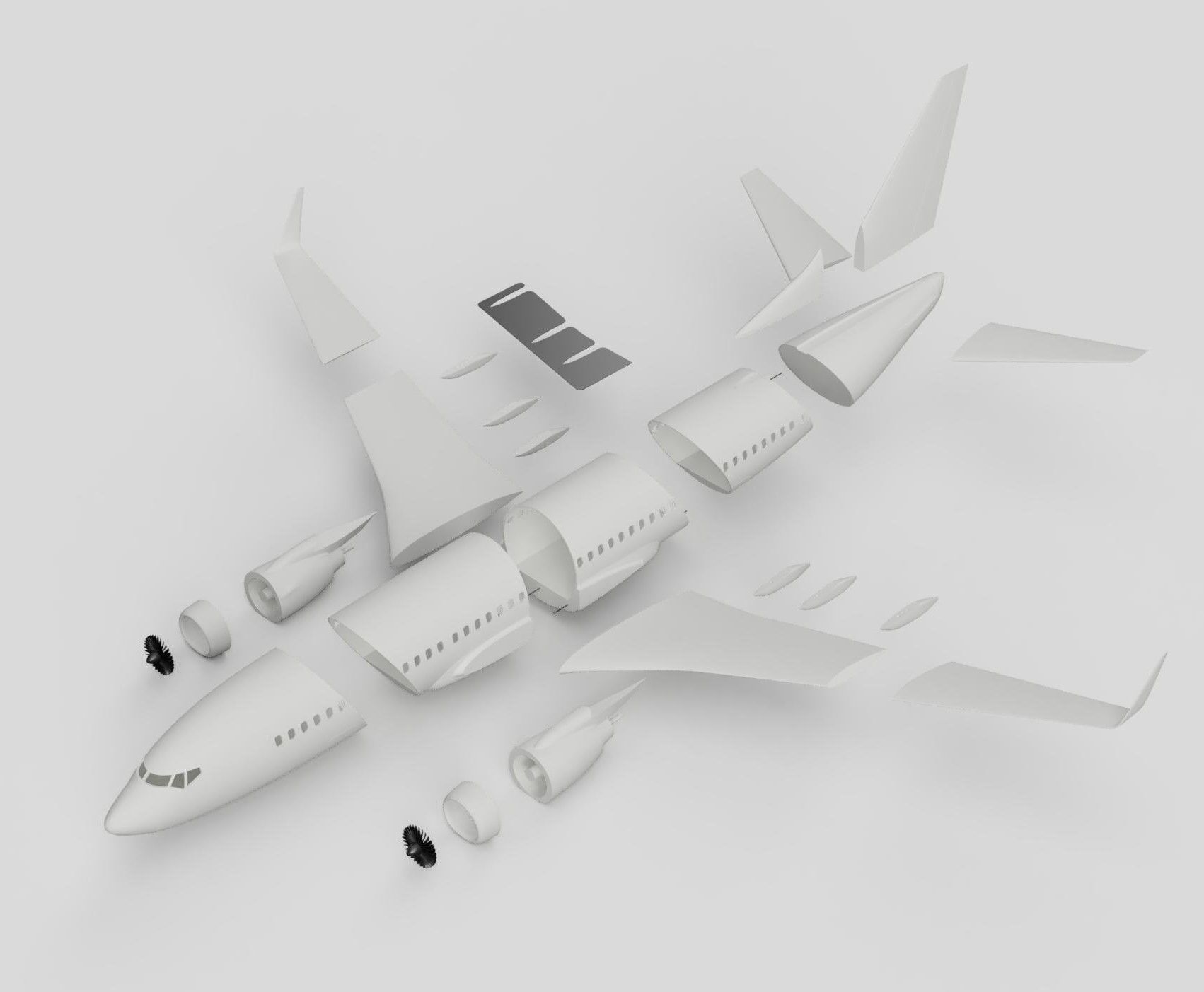 3D printable Boeing 737-700 3D print model_3