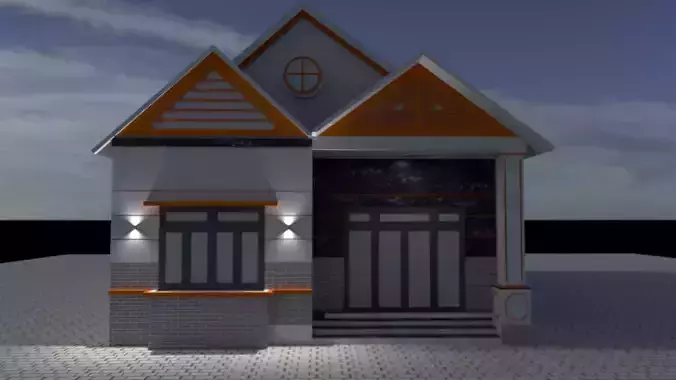 Asian style small house
