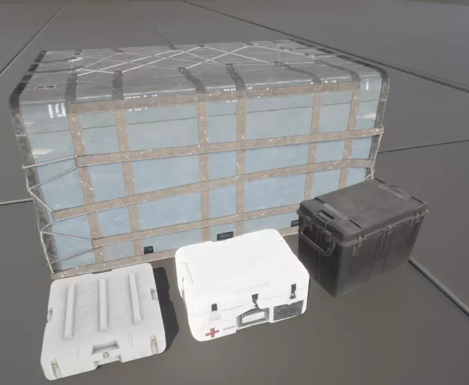 Tarkov Inspired Cases Pack Free low-poly 3D model