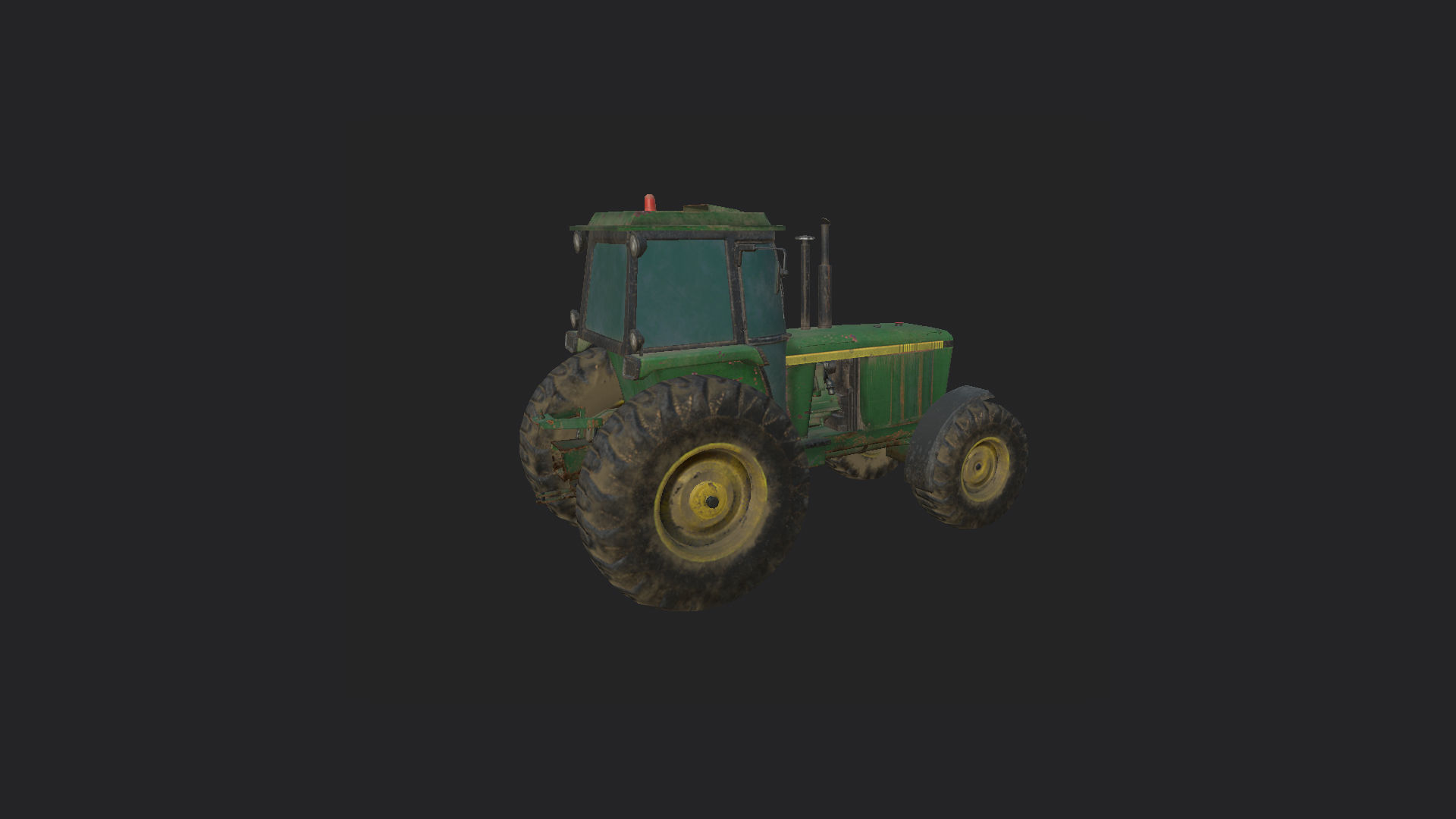 Tractor 3D Model 001 Low-poly 3D model_5