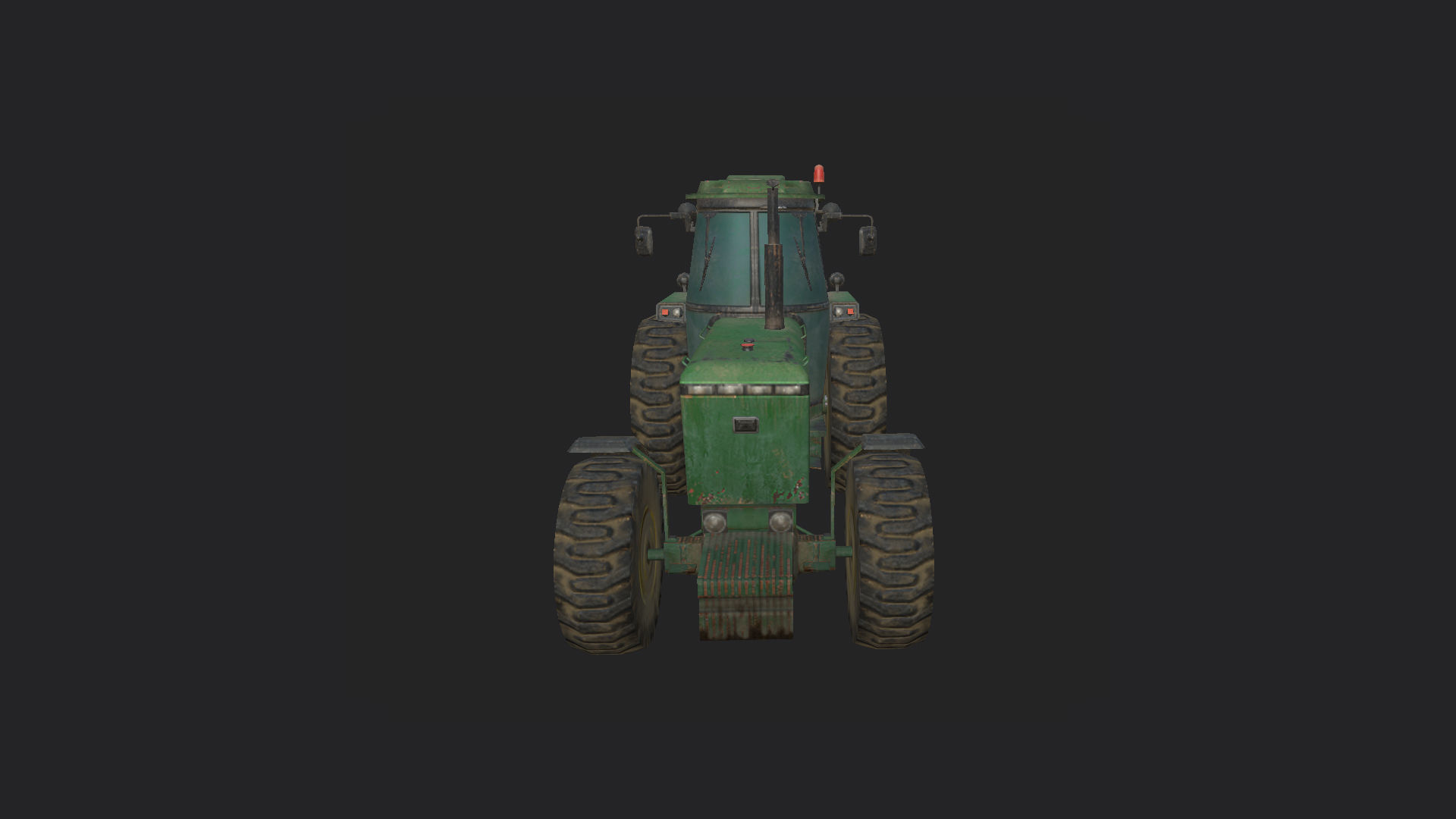 Tractor 3D Model 001 Low-poly 3D model_8