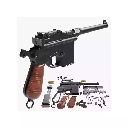 Mauser Pistol 711 with Inner Workings