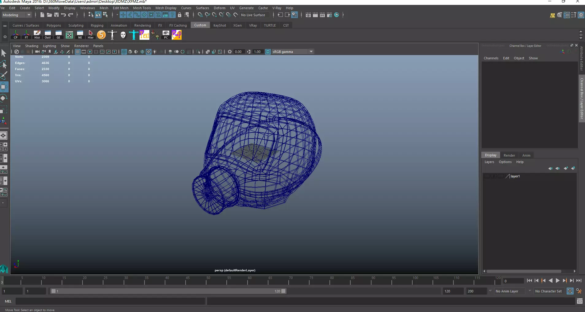 Fire masks Low-poly 3D model_6