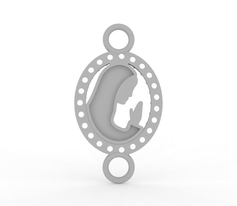 Pulsera Virgen 3D print model_2