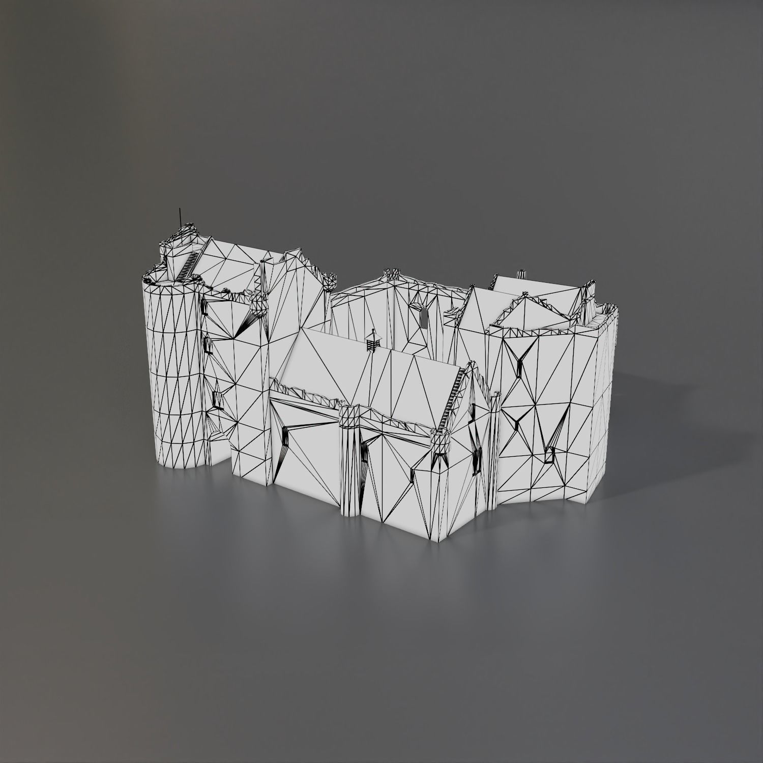 Doune Castle Low-poly 3D model_17