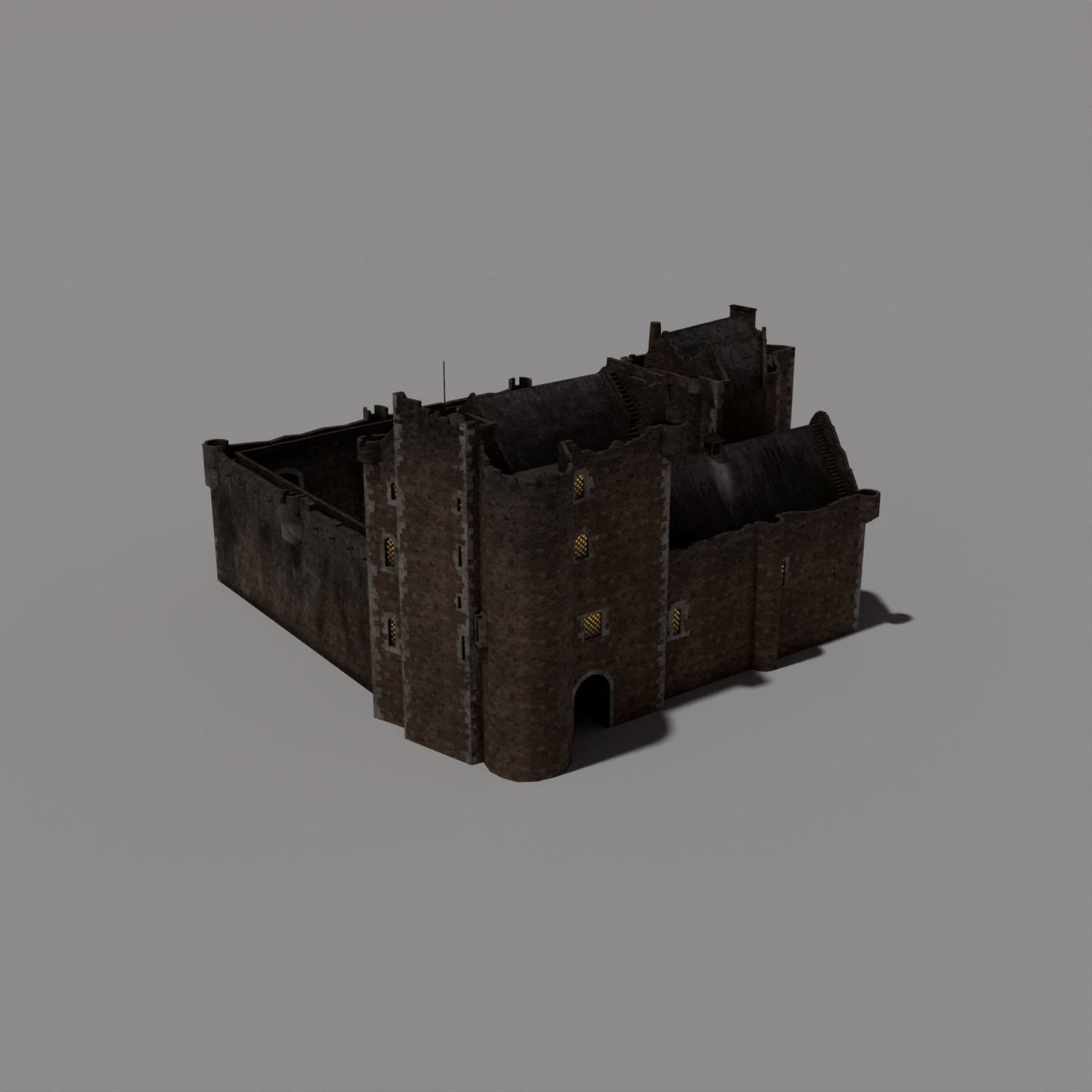 Doune Castle Low-poly 3D model_8