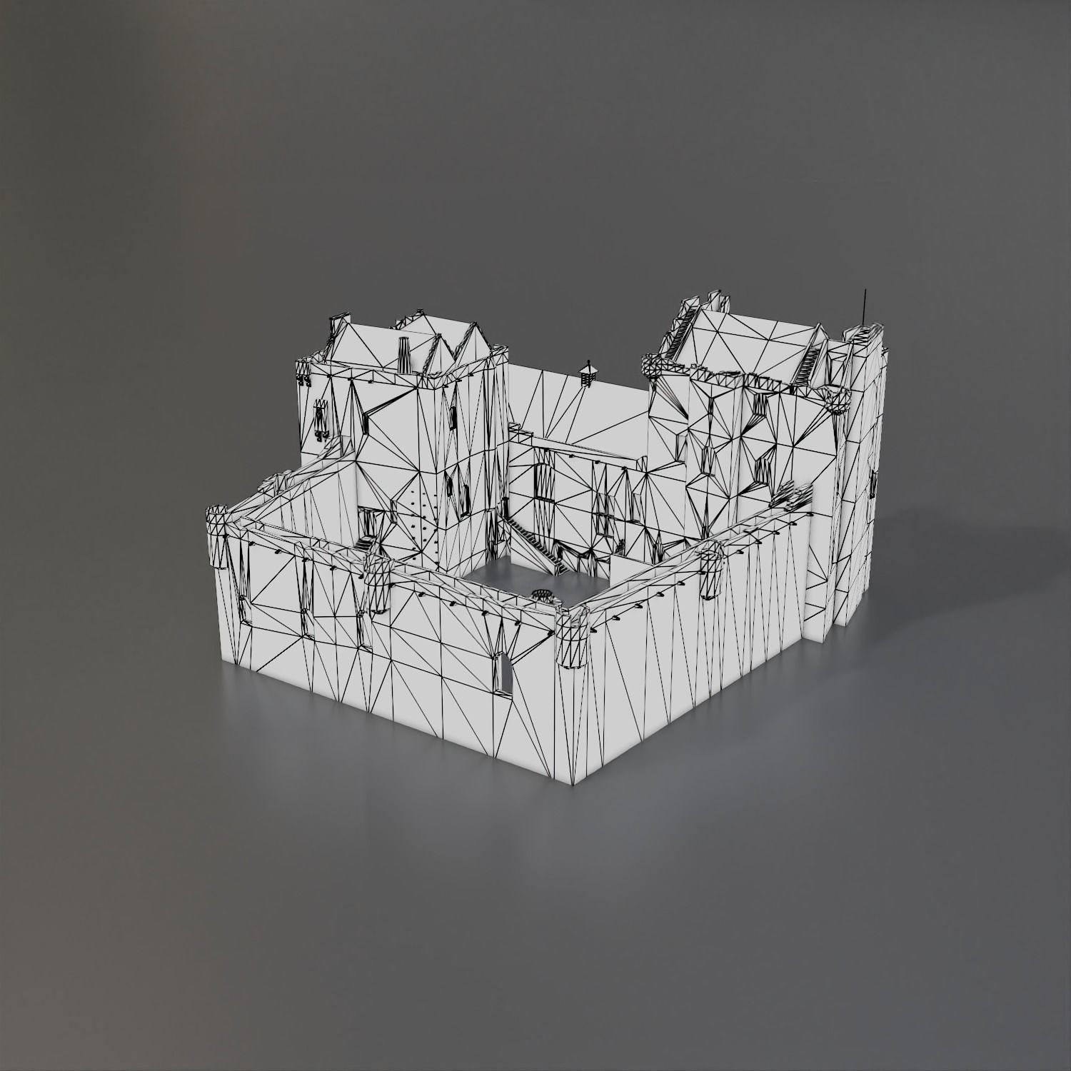 Doune Castle Low-poly 3D model_19