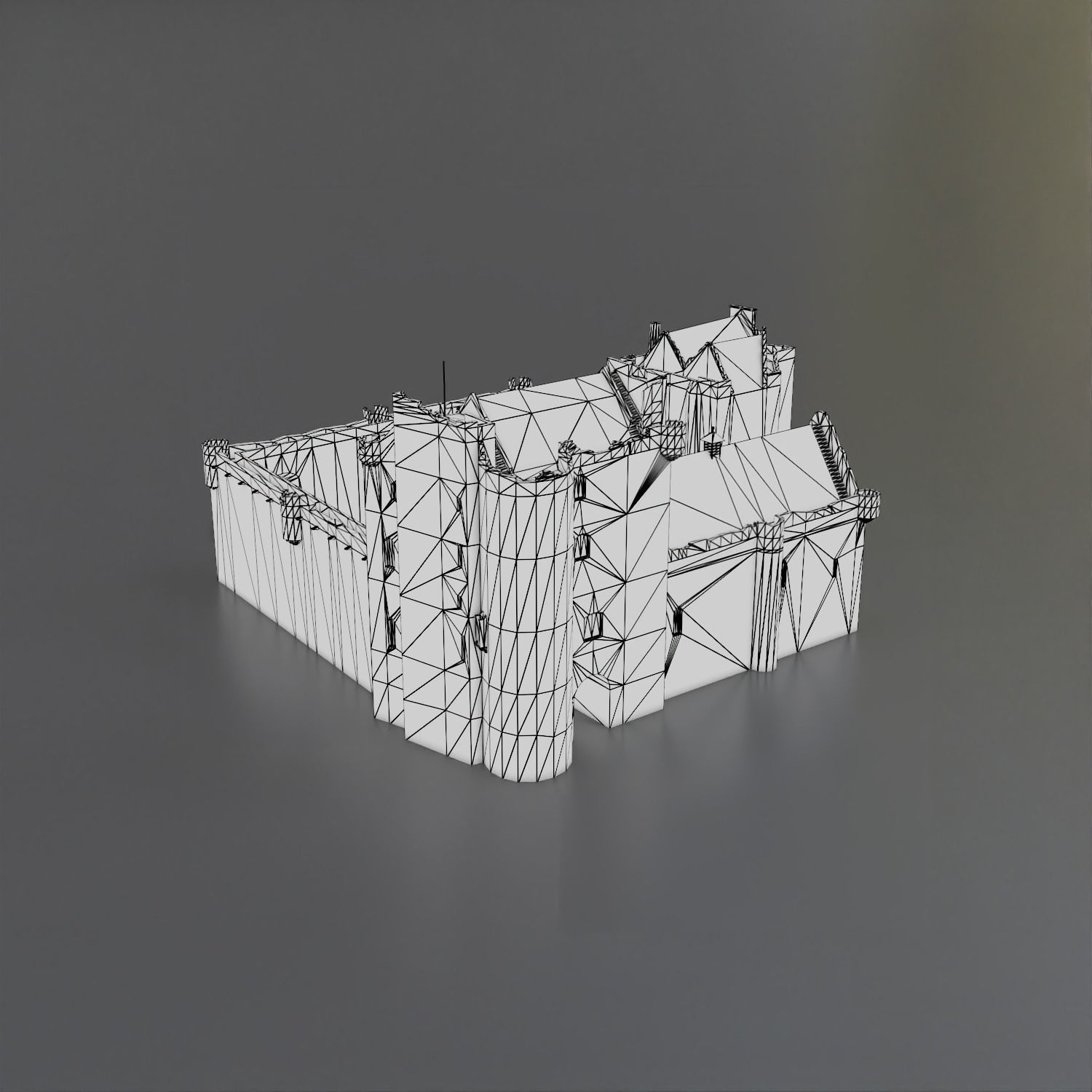 Doune Castle Low-poly 3D model_16