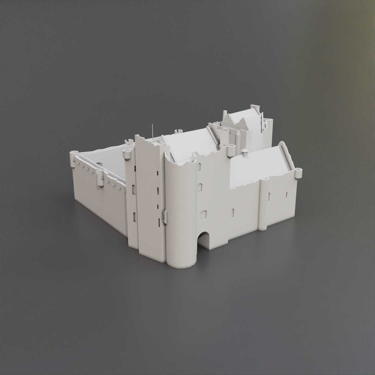 Doune Castle Low-poly 3D model_12