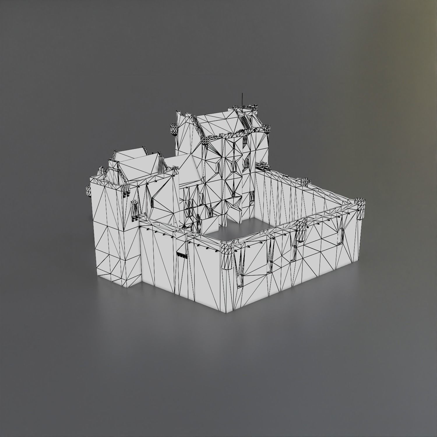 Doune Castle Low-poly 3D model_18