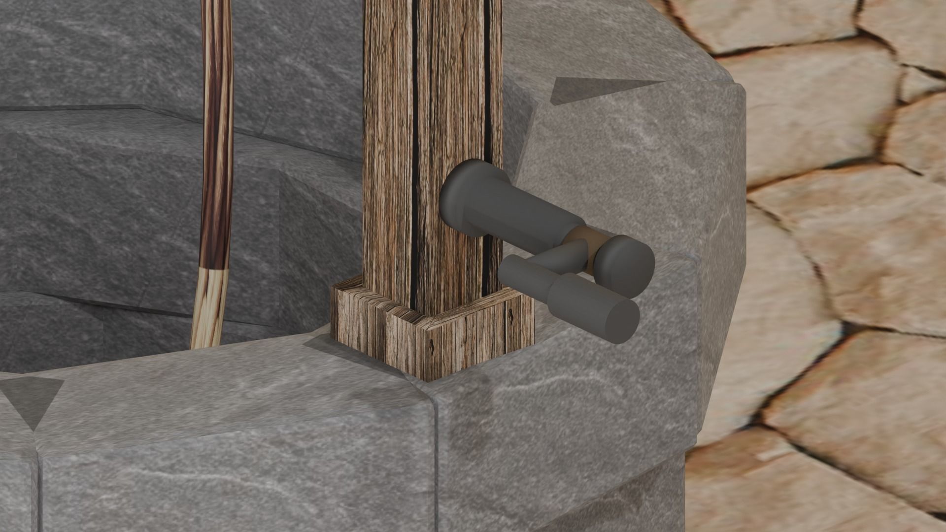 Well Model Low-poly 3D model_9