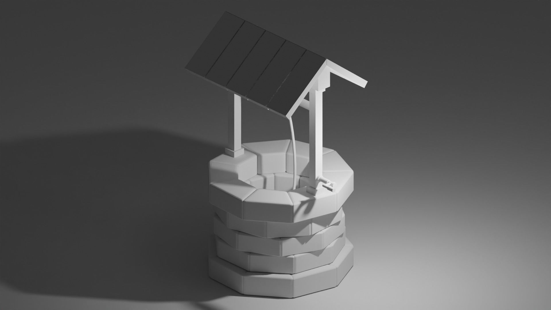Well Model Low-poly 3D model_2