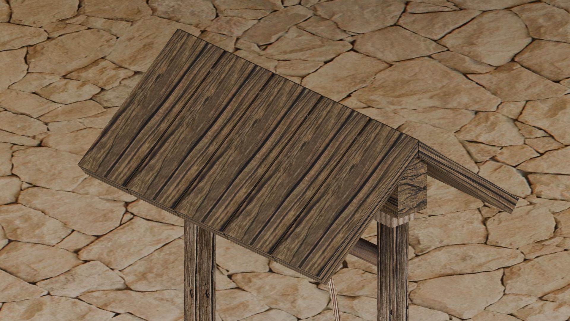 Well Model Low-poly 3D model_6