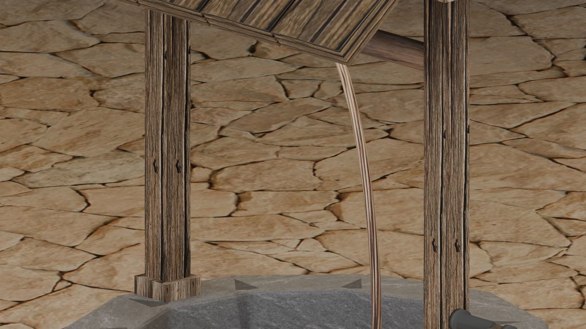 Well Model Low-poly 3D model_11