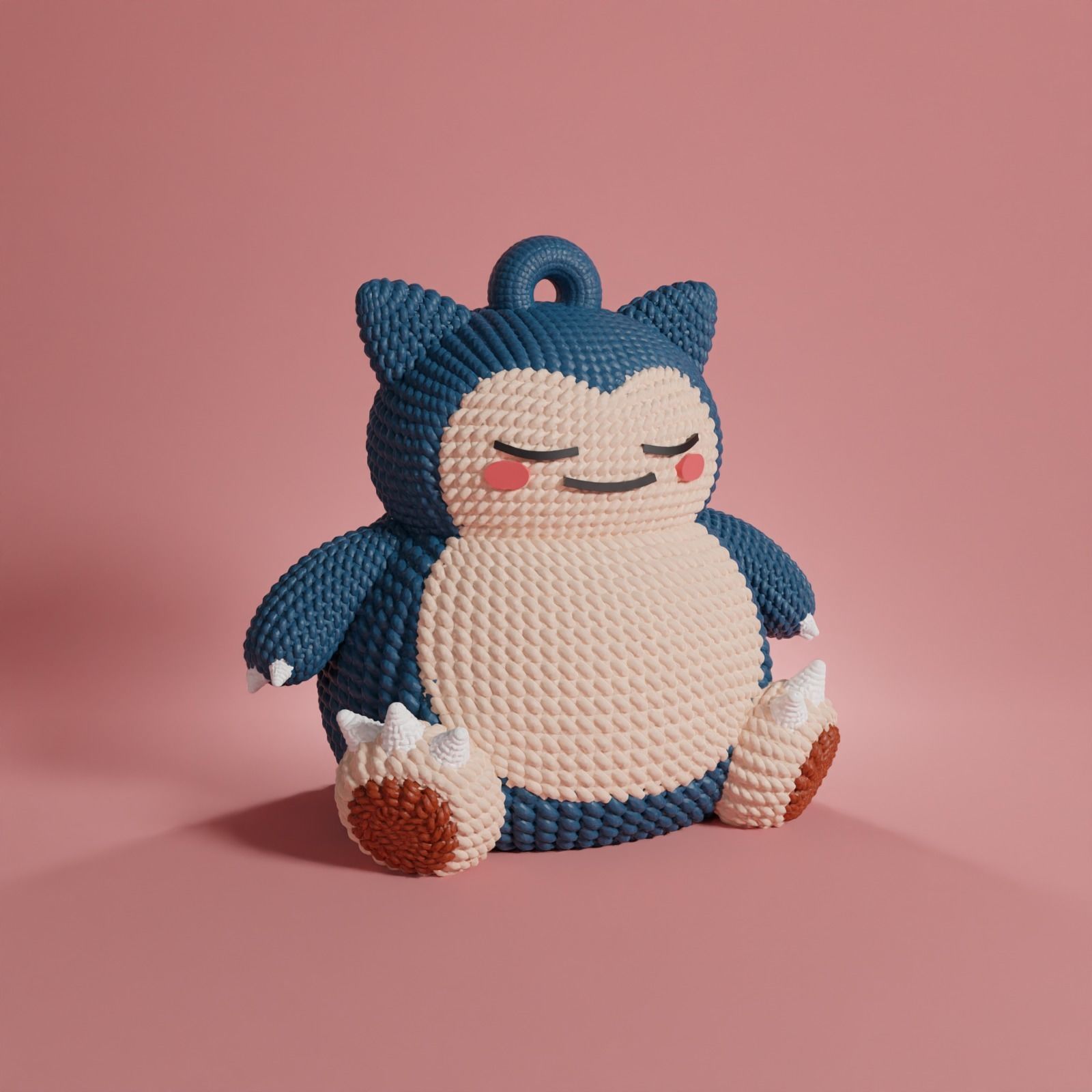 POKEMON SNORLAX CROCHET KNITTED - STL - 3MF MULTICOLOR 3D print model_1
