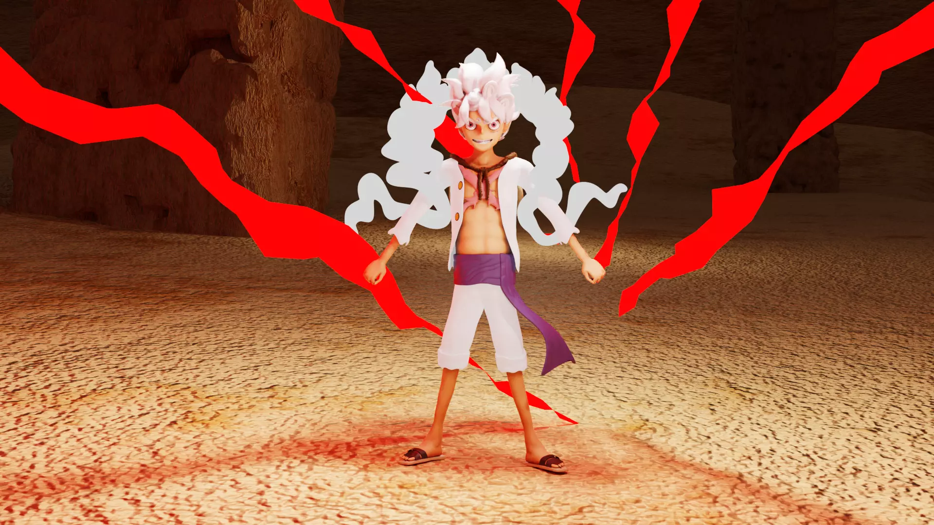 luffy gear 5 Low-poly 3D model_0