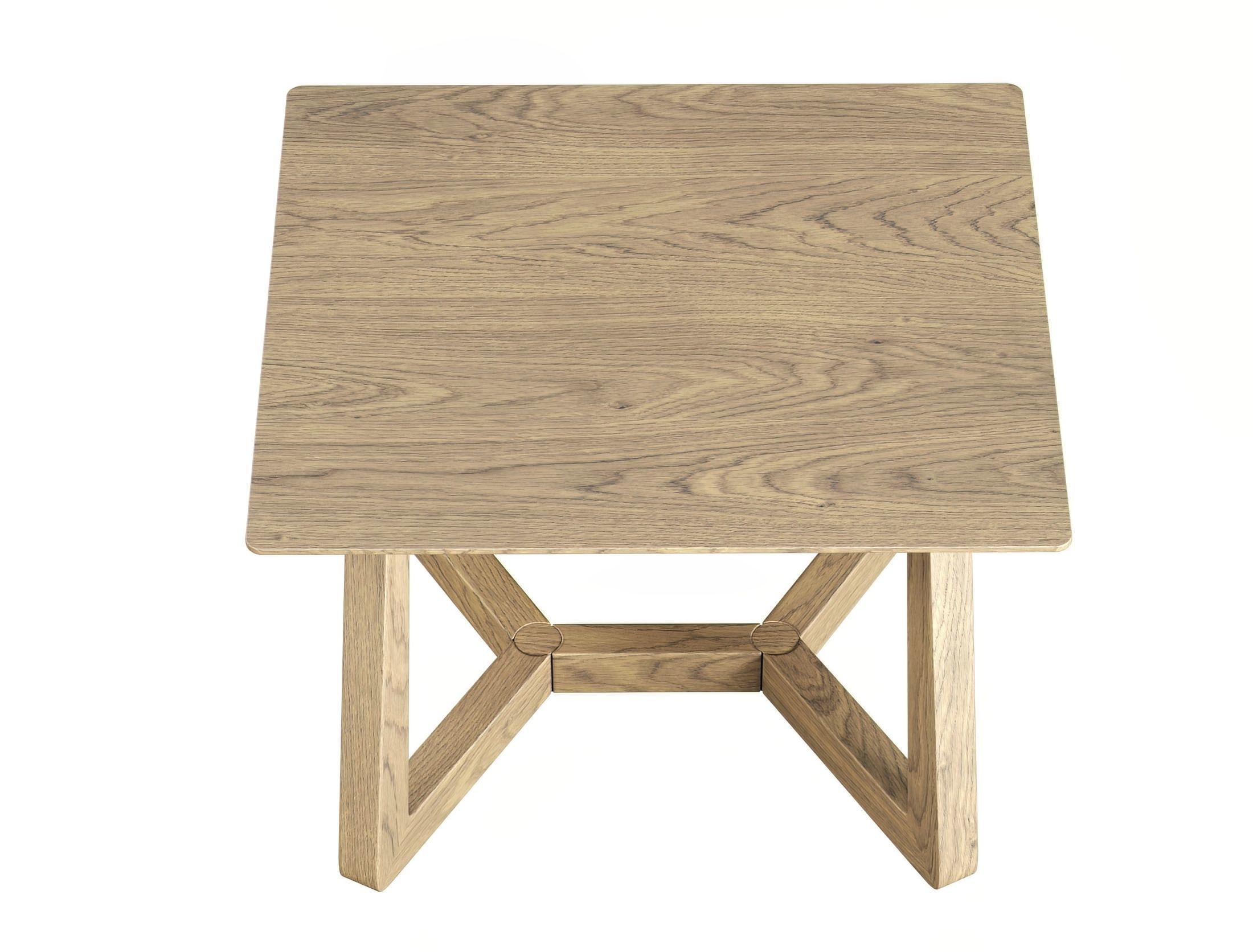 Edu Wooden Dining Table L1100  3D model_6