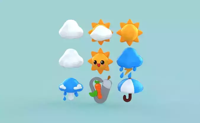 Cartoon Weather v002