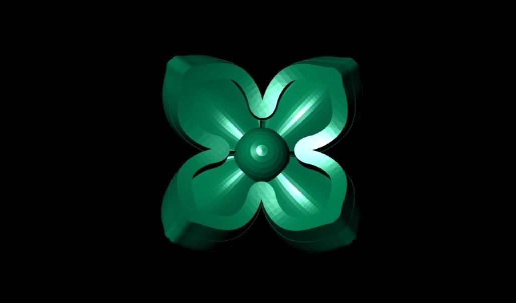 3D Flower Model Printable Model 3D print model_3