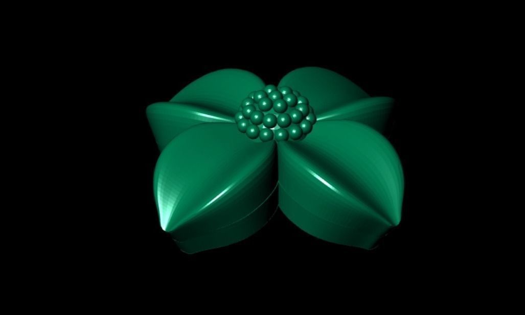 3D Flower Model Printable Model 3D print model_2