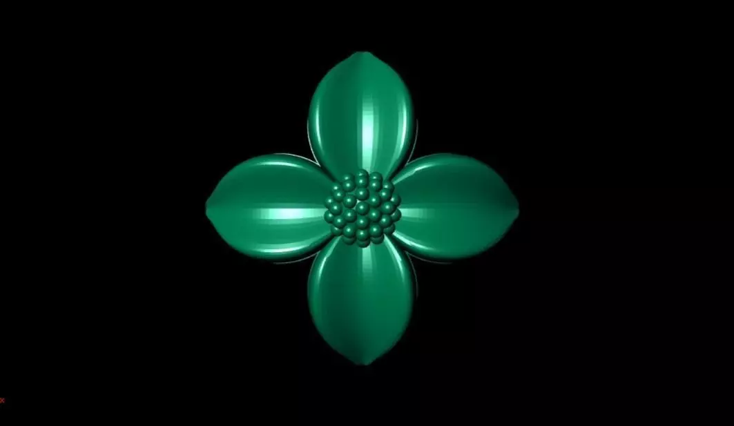 3D Flower Model Printable Model 3D print model_0