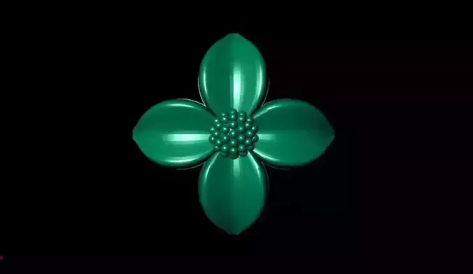 3D Flower Model Printable Model
