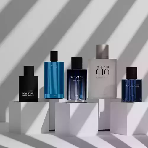 perfume collection 1 Low-poly 3D model