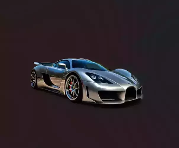 hyper sports car glb 3D model