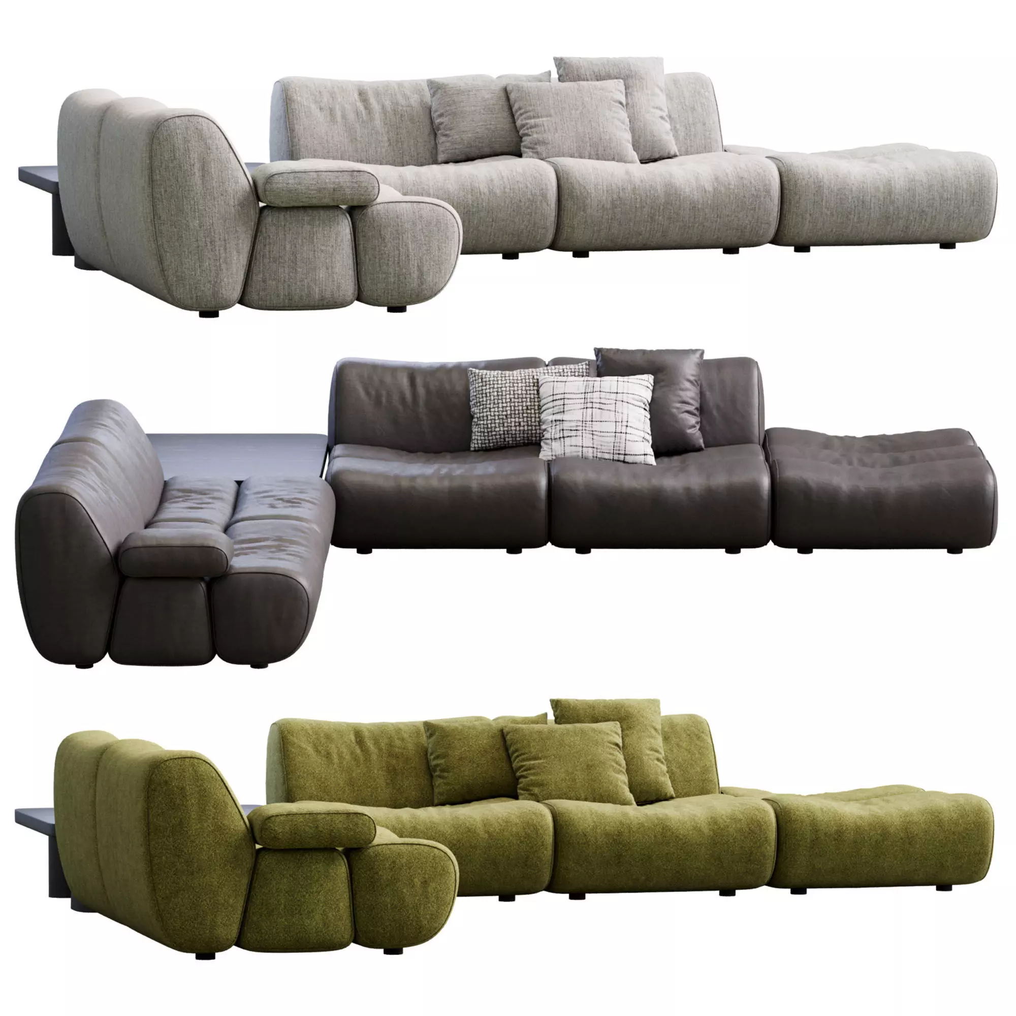 Ernest Sofa By Poliform  3D model_0