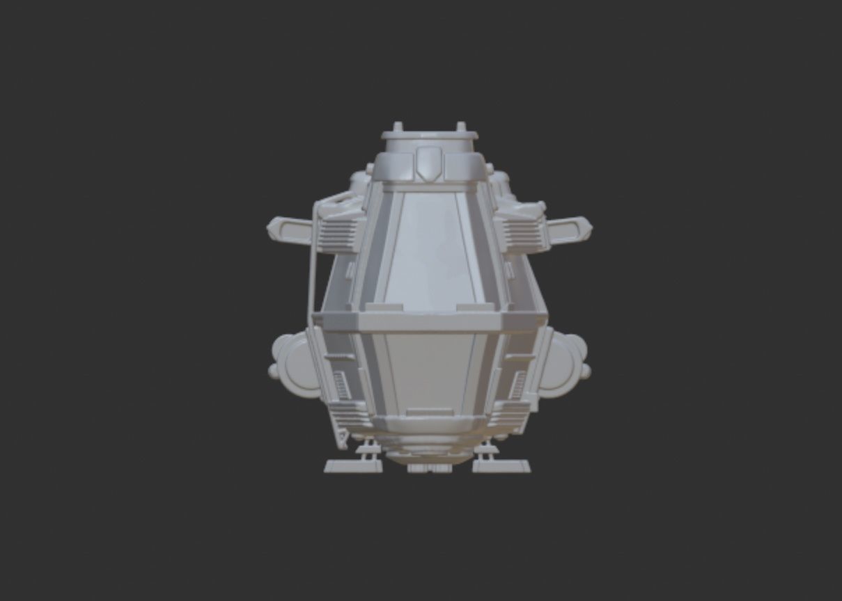 Star Wars - Andor - Ferrix Shuttle Ferry 3D print model_4