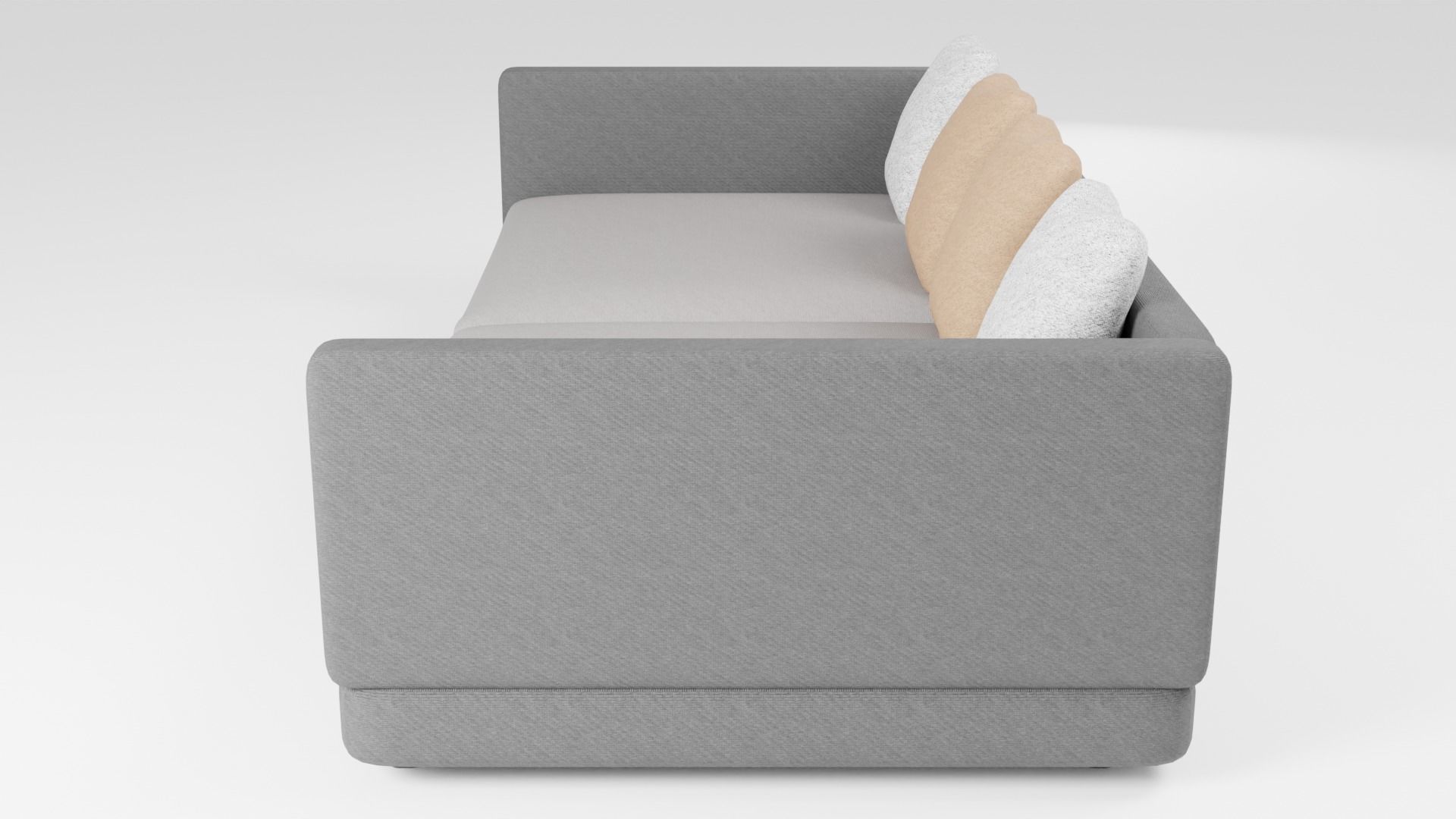 Sofa made of quality dark fabric in a modern style 3D model_4