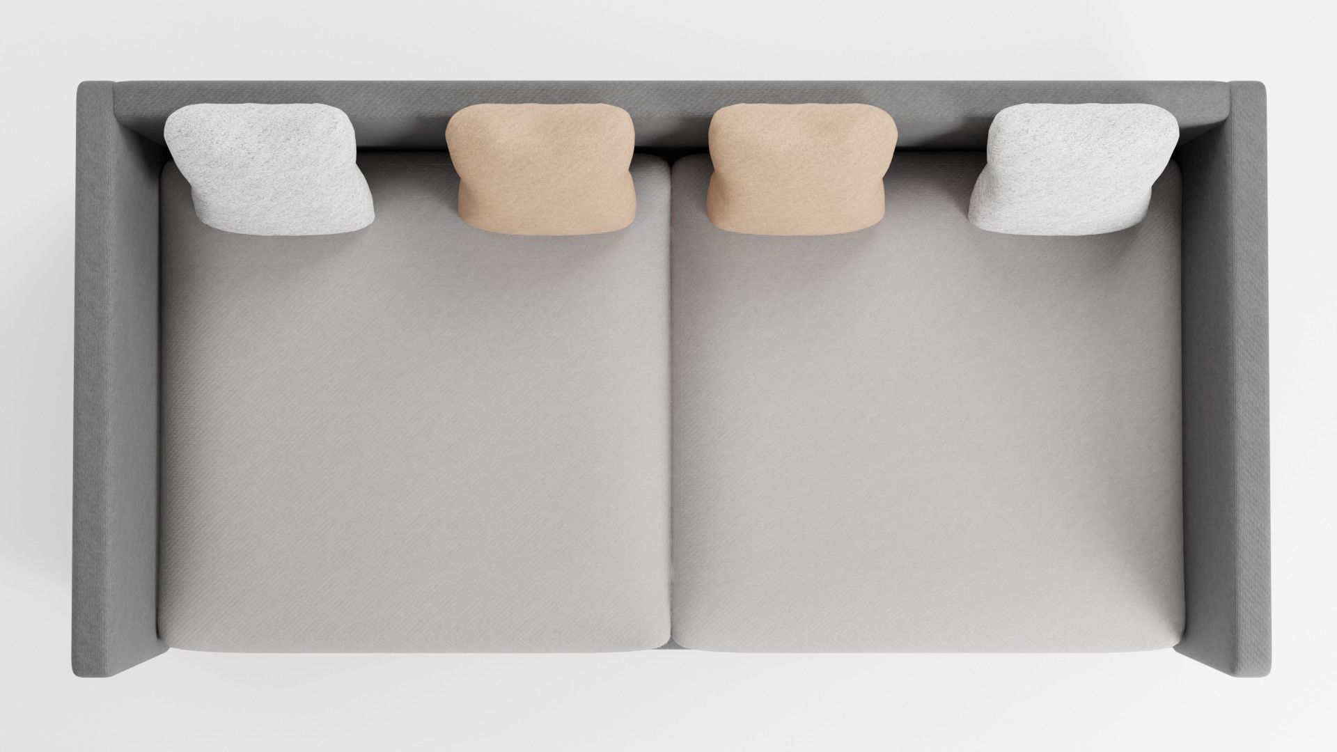 Sofa made of quality dark fabric in a modern style 3D model_6